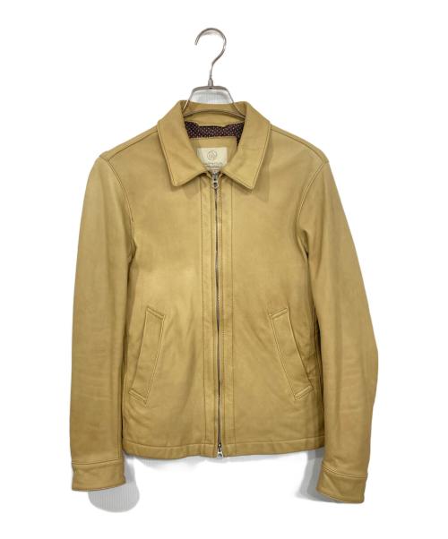 BEAUTY&YOUTH（ビューティーアンドユース）BEAUTY&YOUTH (ビューティーアンドユース) レザージャケット ベージュ サイズ:Sの古着・服飾アイテム