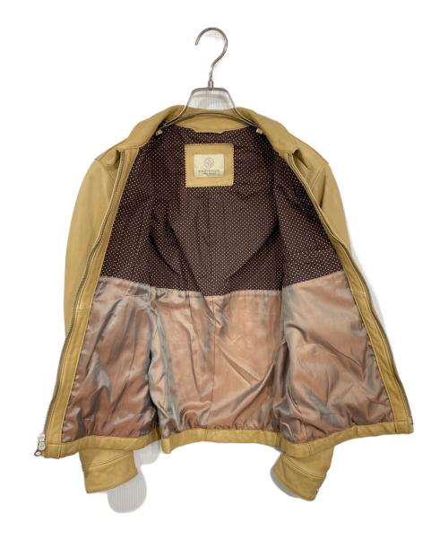 BEAUTY&YOUTH（ビューティーアンドユース）BEAUTY&YOUTH (ビューティーアンドユース) レザージャケット ベージュ サイズ:Sの古着・服飾アイテム