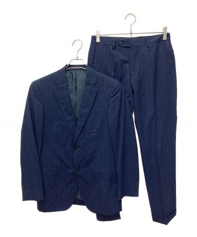 【新品未着用】スーツ　上下　ネイビー　ストライプ　グリーンレーベルリラクシング 中古・古着通販】green label relaxing (グリーンレーベルリラクシング
