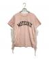 CADUNE（カデュネ）の古着「サイドチュールロゴTシャツ」｜ピンク