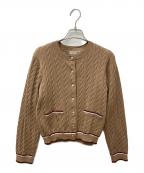 Apuweiser-richeアプワイザーリッシェ）の古着「配色ケーブルカーデアンサンブル」｜ブラウン