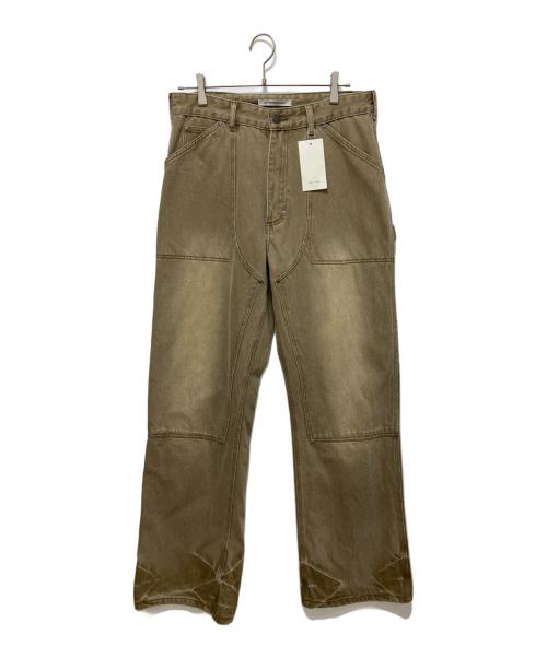 NO MAINTENANCE（ノーメンテナンス）NO MAINTENANCE (ノーメンテナンス) Faded Bull Denim Double Knees ベージュ サイズ:32の古着・服飾アイテム