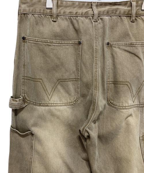 NO MAINTENANCE（ノーメンテナンス）NO MAINTENANCE (ノーメンテナンス) Faded Bull Denim Double Knees ベージュ サイズ:32の古着・服飾アイテム