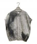 VEINヴェイン）の古着「CO SWEAT VESSEL BOX SWEAT SHIRT (Pour Dye)」｜グレー