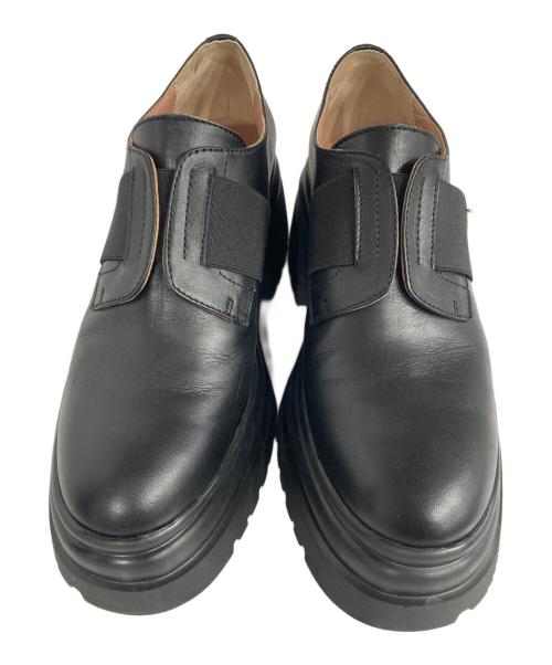 Pollini（ポリーニ）Pollini (ポリーニ) レザーシューズ ブラック サイズ:39の古着・服飾アイテム