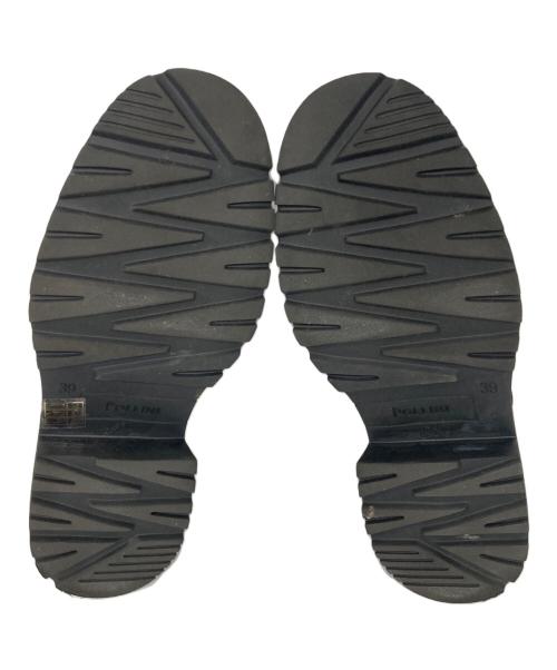 Pollini（ポリーニ）Pollini (ポリーニ) レザーシューズ ブラック サイズ:39の古着・服飾アイテム