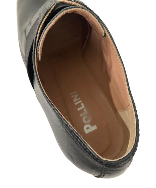 Pollini（ポリーニ）Pollini (ポリーニ) レザーシューズ ブラック サイズ:39の古着・服飾アイテム