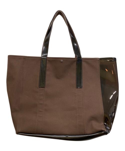 texnh（テクネ）texnh (テクネ) GLASSBOAT TOTE L ブラウンの古着・服飾アイテム