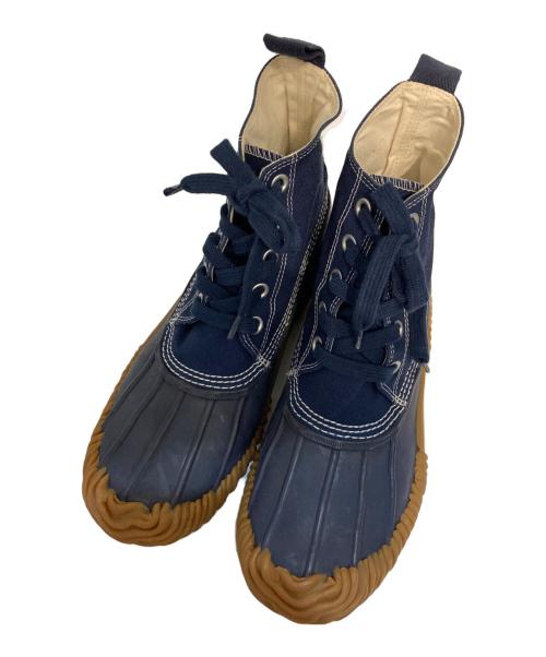 COMME des GARCONS JUNYA WATANABE MAN（コム デ ギャルソン ジュンヤ ワタナベ マン）COMME des GARCONS JUNYA WATANABE MAN (コム デ ギャルソン ジュンヤ ワタナベ マン) キャンバスブーツ ネイビー サイズ:SIZE Mの古着・服飾アイテム