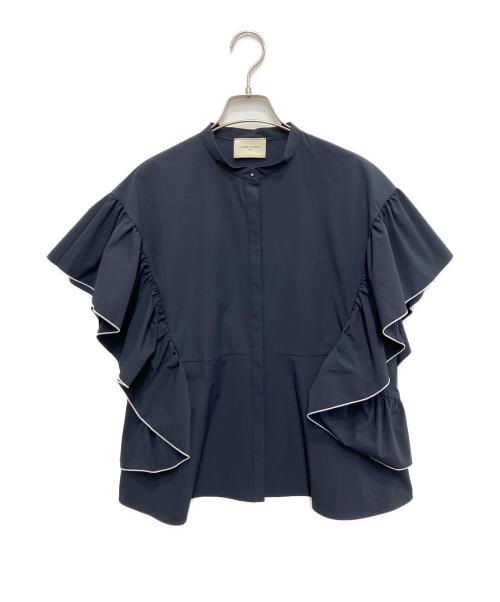 UNITED ARROWS（ユナイテッドアローズ）UNITED ARROWS (ユナイテッドアローズ) イージー フレアスリーブ ブラウス ネイビー サイズ:freeの古着・服飾アイテム
