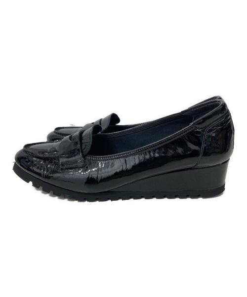 MIHAMA（ミハマ）MIHAMA (ミハマ) エナメルカジュアルシューズ ブラック サイズ:記載無しの古着・服飾アイテム