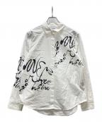 Desigualデシグアル）の古着「インク文字のシャツ」｜ホワイト