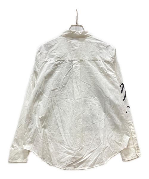 Desigual（デシグアル）Desigual (デシグアル) インク文字のシャツ ホワイト サイズ:Lの古着・服飾アイテム
