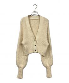 MAISON SPECIAL（メゾンスペシャル）の古着「カールヤーンニットカーディガン」｜アイボリー