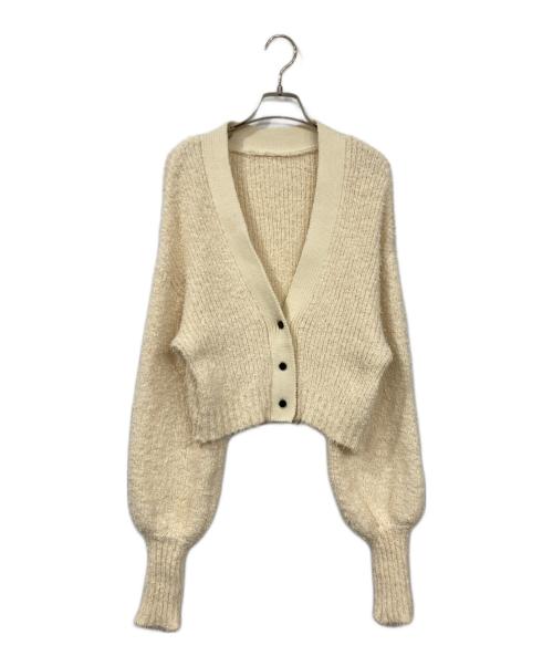 MAISON SPECIAL（メゾンスペシャル）MAISON SPECIAL (メゾンスペシャル) カールヤーンニットカーディガン アイボリー サイズ:FREEの古着・服飾アイテム