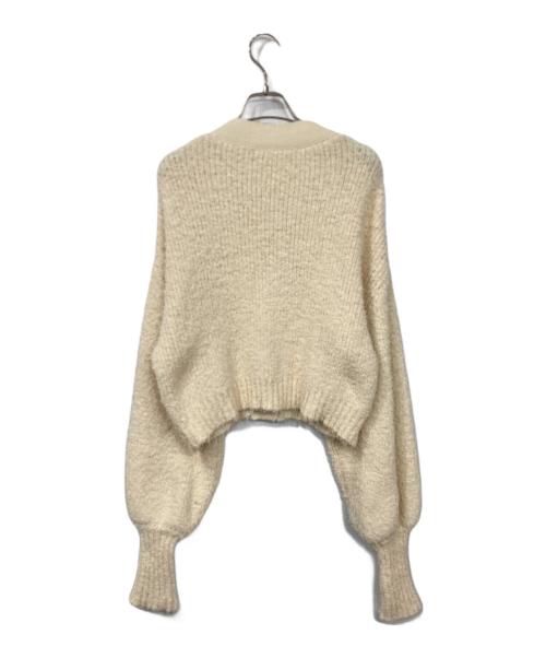 MAISON SPECIAL（メゾンスペシャル）MAISON SPECIAL (メゾンスペシャル) カールヤーンニットカーディガン アイボリー サイズ:FREEの古着・服飾アイテム