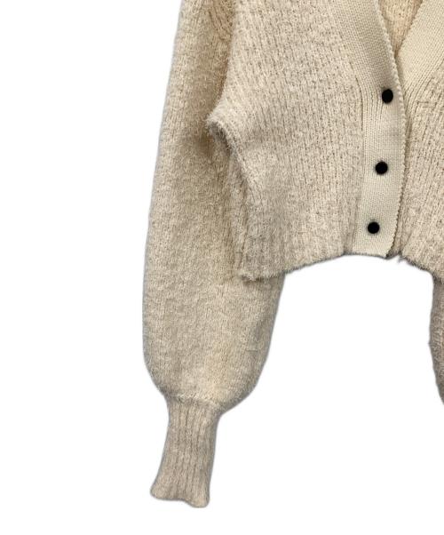 MAISON SPECIAL（メゾンスペシャル）MAISON SPECIAL (メゾンスペシャル) カールヤーンニットカーディガン アイボリー サイズ:FREEの古着・服飾アイテム