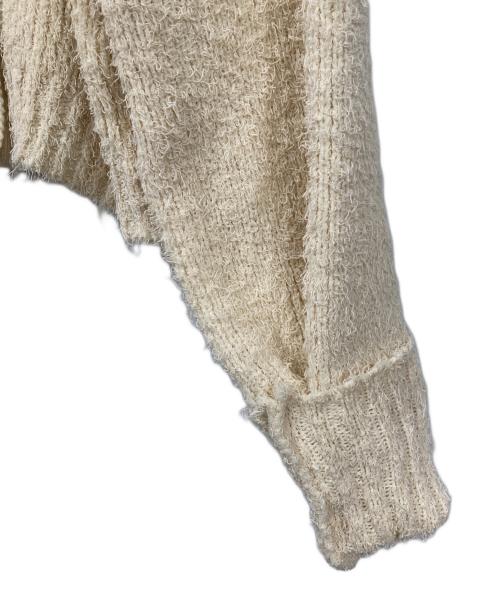 MAISON SPECIAL（メゾンスペシャル）MAISON SPECIAL (メゾンスペシャル) カールヤーンニットカーディガン アイボリー サイズ:FREEの古着・服飾アイテム