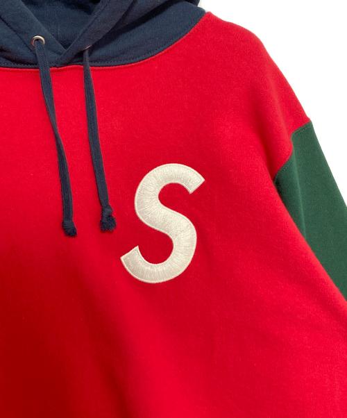 SUPREME（シュプリーム）SUPREME (シュプリーム) S Logo Colorblocked Hooded Sweatshirt マルチカラー サイズ:Mの古着・服飾アイテム