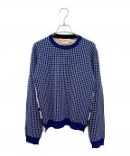 MARNIマルニ）の古着「ハーフ＆ハーフニット」｜ブルー