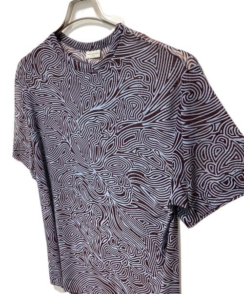 DRIES VAN NOTEN（ドリスヴァンノッテン）DRIES VAN NOTEN (ドリスヴァンノッテン) プリントメッシュＴシャツ ブラウン サイズ:Sの古着・服飾アイテム