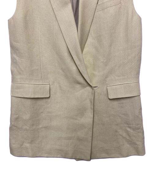 ebure（エブール）EBURE (エブール) ノースリーブジャケット オリーブ サイズ:38の古着・服飾アイテム