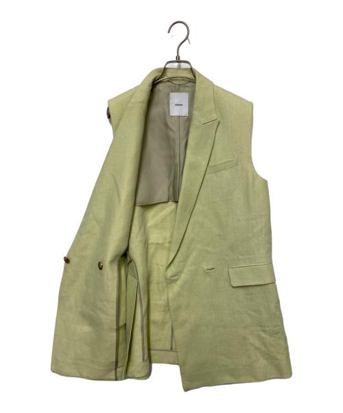 ebure（エブール）EBURE (エブール) ノースリーブジャケット オリーブ サイズ:38の古着・服飾アイテム