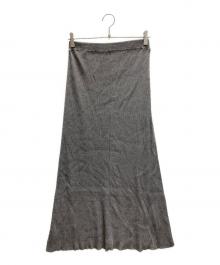 RIVE DROITE（リヴドロワ）の古着「レーヨン混ナローフレアスカート」｜グレー