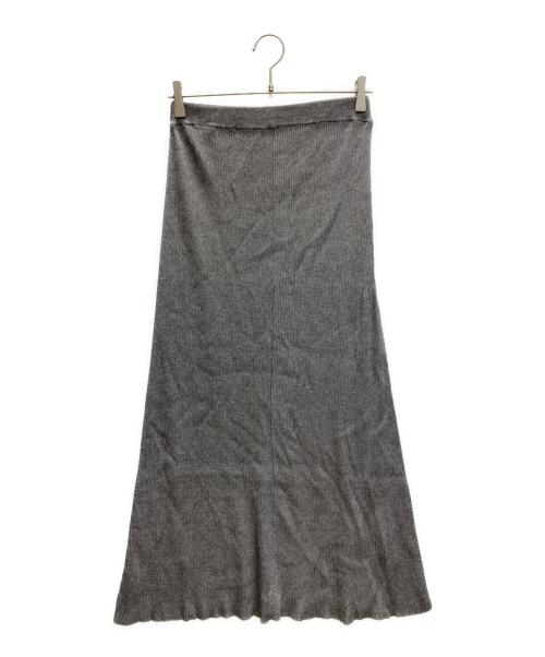 RIVE DROITE（リヴドロワ）RIVE DROITE (リヴドロワ) レーヨン混ナローフレアスカート グレー サイズ:38 未使用品の古着・服飾アイテム