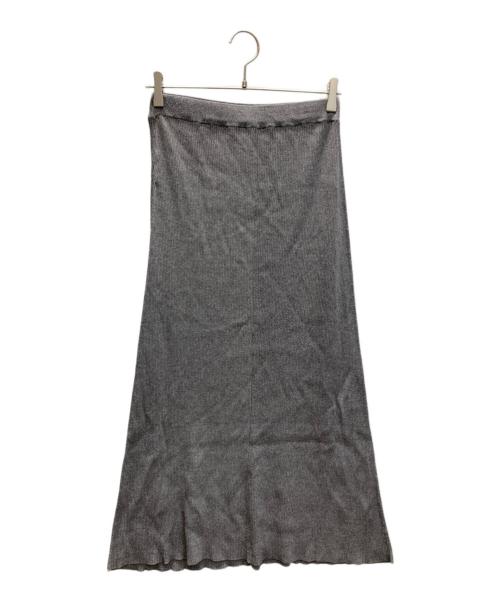 RIVE DROITE（リヴドロワ）RIVE DROITE (リヴドロワ) レーヨン混ナローフレアスカート グレー サイズ:38 未使用品の古着・服飾アイテム
