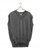 RIVE DROITEリヴドロワ）の古着「レーヨン混バックテールニット」｜グレー