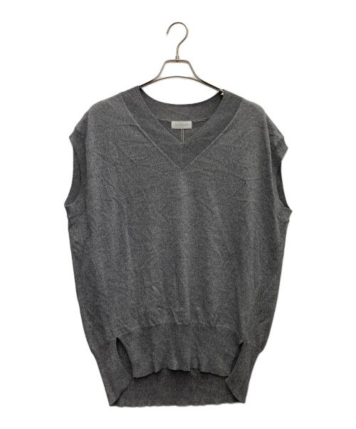 RIVE DROITE（リヴドロワ）RIVE DROITE (リヴドロワ) レーヨン混バックテールニット グレー サイズ:SIZEFREE 未使用品の古着・服飾アイテム