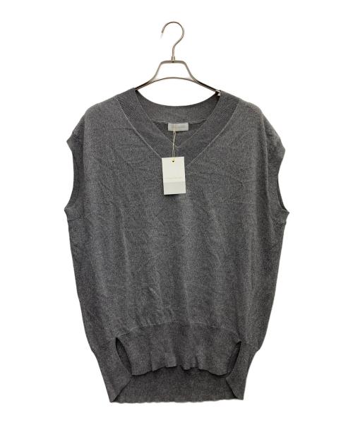 RIVE DROITE（リヴドロワ）RIVE DROITE (リヴドロワ) レーヨン混バックテールニット グレー サイズ:SIZEFREE 未使用品の古着・服飾アイテム