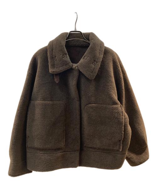 STUNNING LURE（スタニングルアー）STUNNING LURE (スタニングルアー) エコムートンショートジャケット ブラウン サイズ:1の古着・服飾アイテム