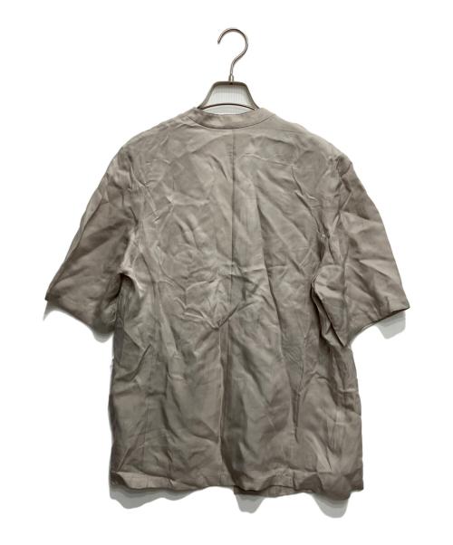 23区（ニジュウサンク）23区 (ニジュウサンク) フィブリルツイル ハーフスリーブ ジャケット グレー サイズ:38 未使用品の古着・服飾アイテム