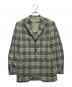 BEAMS F（ビームスエフ）の古着「チェック3Bジャケット/チェックテーラードジャケット」｜グリーン
