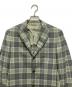 中古・古着 BEAMS F (ビームスエフ) チェック3Bジャケット/チェックテーラードジャケット グリーン サイズ:88：7000円