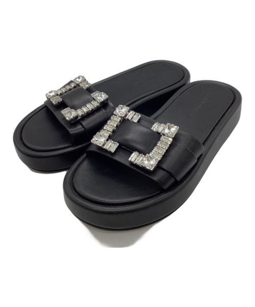 sergio rossi（セルジオロッシ）sergio rossi (セルジオロッシ) SR JELLY サンダル ブラック サイズ:36の古着・服飾アイテム