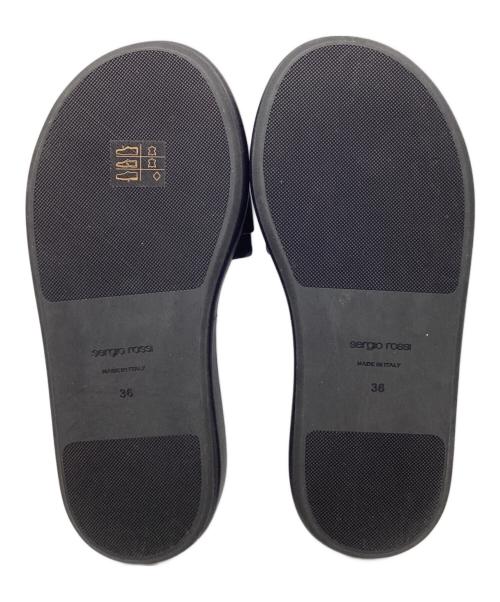 sergio rossi（セルジオロッシ）sergio rossi (セルジオロッシ) SR JELLY サンダル ブラック サイズ:36の古着・服飾アイテム