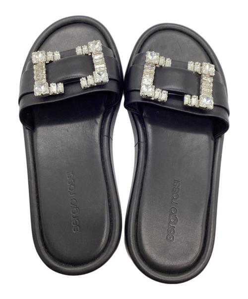 sergio rossi（セルジオロッシ）sergio rossi (セルジオロッシ) SR JELLY サンダル ブラック サイズ:36の古着・服飾アイテム