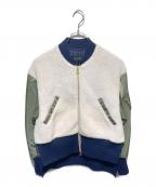 STUMBLYスタンブリ―）の古着「Quilted MA-1 Combination/ボアMA-1ブルゾン」｜カーキ