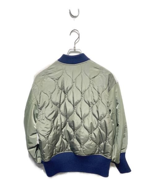 STUMBLY（スタンブリ―）STUMBLY (スタンブリ―) Quilted MA-1 Combination/ボアMA-1ブルゾン カーキ サイズ:38の古着・服飾アイテム