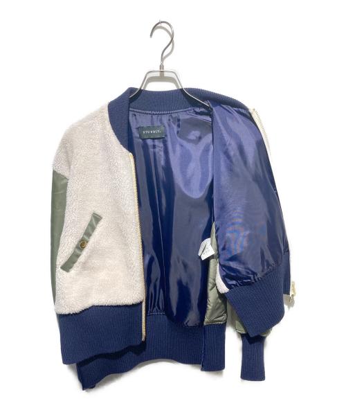 STUMBLY（スタンブリ―）STUMBLY (スタンブリ―) Quilted MA-1 Combination/ボアMA-1ブルゾン カーキ サイズ:38の古着・服飾アイテム