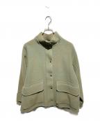 Audrey and John Wadオードリーアンドジョンワッド）の古着「ハンドメイドスタンドカラーショートコート」｜グリーン