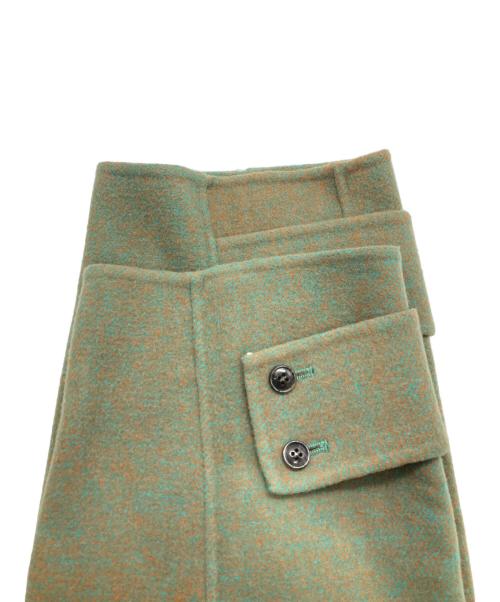 Audrey and John Wad（オードリーアンドジョンワッド）Audrey and John Wad (オードリーアンドジョンワッド) ハンドメイドスタンドカラーショートコート グリーン サイズ:Sの古着・服飾アイテム
