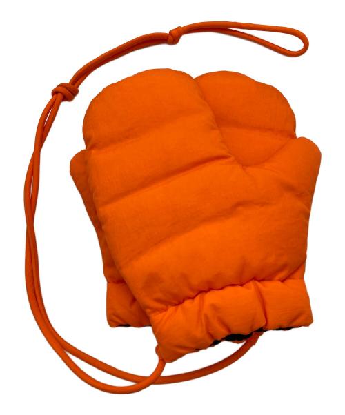 miffew（ミフュー）miffew (ミフュー) ダウンミトン オレンジの古着・服飾アイテム