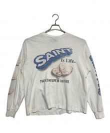SAINT MICHAEL×SHERMER ACADEMY（セントマイケル×シャーマーアカデミー）の古着「LS TEE / HEART CKIE」｜ホワイト