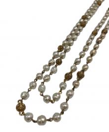 CHANEL（シャネル）の古着「ヴィンテージフェイクパールネックレス」｜ゴールド×アイボリー