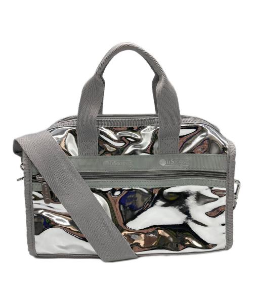 LeSportsac（レスポートサック）LeSportsac (レスポートサック) 2WAYミニボストンバッグ シルバーの古着・服飾アイテム