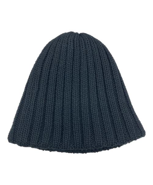 kijima takayuki（キジマタカユキ）kijima takayuki (キジマタカユキ) RECYCLED COTTON BEANIE ブラックの古着・服飾アイテム